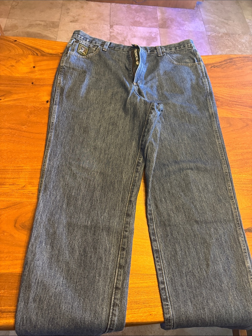 Cinch Green Label 38x32 Men's Relaxed Jeans in Dark Blue Denim